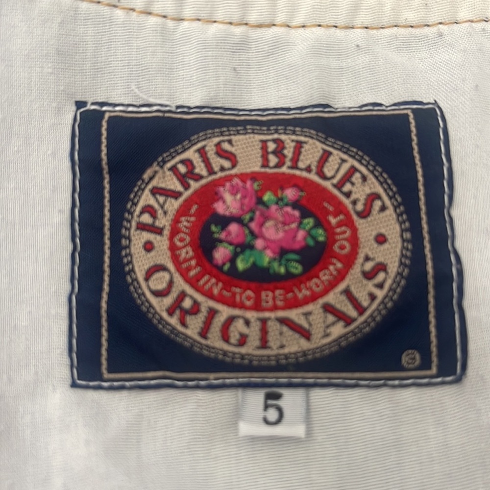 PARIS BLUES Originals, 💕  Vintage Denim Button-Up Corset Top sz 5 Womens DRESS - Picture 9 of 16